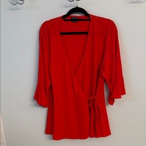 City Chic Vibrant Red Top